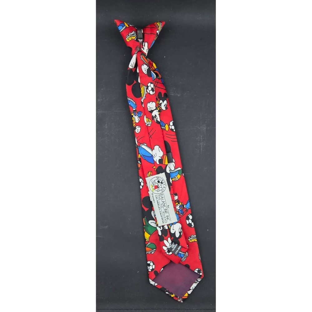 NICE! Vintage Youth Mickey Balancine Inc Polyester Clip-On Soccer Neck Tie 14" - Picture 2 of 6